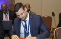 Signature déclaration dépôt addendum AMAC NCD © DR - Romain Bugnicourt, Head of Division, Ministry of Finance and Economy, signing the declaration submitting the Addendum to the MCAA. © DR